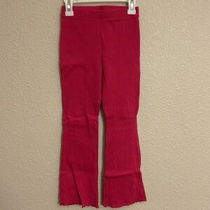 Girls Jumpin Beans pink flare pants size medium 7.